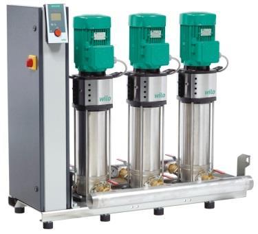 Pressure Boosting Systems Four pump fixed speed system 27 Wilo-SiBoost Smart Helix V Wilo-SiBoost Smart Helix V High-efficiency, connection-ready water supply pressure boosting system Galvanized