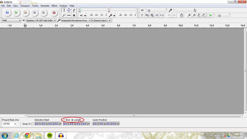 Appendix A This is a guide on how to use Audacity to measure