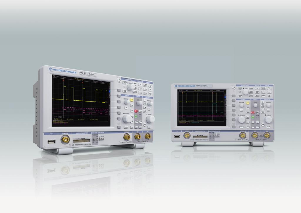 R&S HMO1002, R&S HMO1202 Two-channel digital oscilloscopes 50