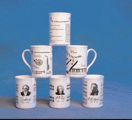 75 each NEW! Individually packaged bone china mugs.