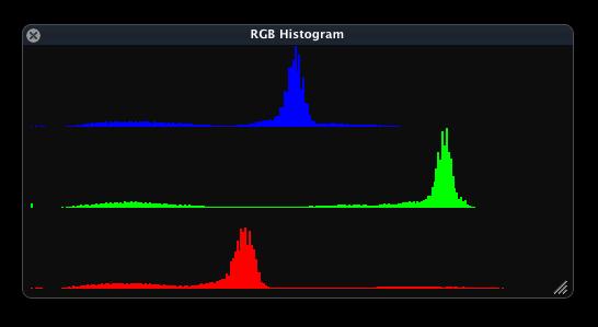 31 ScopeBox 2.0 13 RGB Histogram The RGB Histogram displays the intensity of the Red, Green and Blue signals.