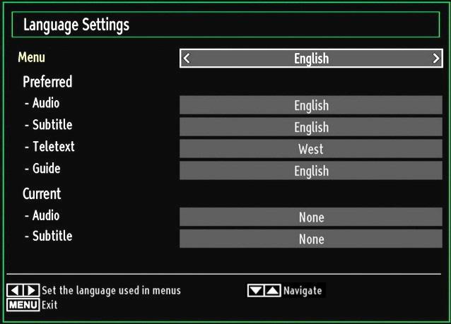 Timers: Sets timers for selected programmes. Date/Time: Sets date and time. Sources: Enables or disables selected source options. Other Settings: Displays other setting options of the TV set.