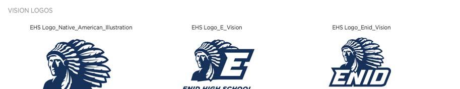 EHS FAMILY OF LOGOS Each graphic within the EHS family of logos features a typography unique to EHS and