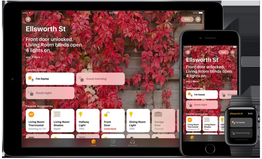 Smart Home: Apple HomeKit Apple framework to integrate for Smart Home devices into it s existing idevices ecosystem works with iphone, ipad, iwatch & Apple TV based on existing technologies, with