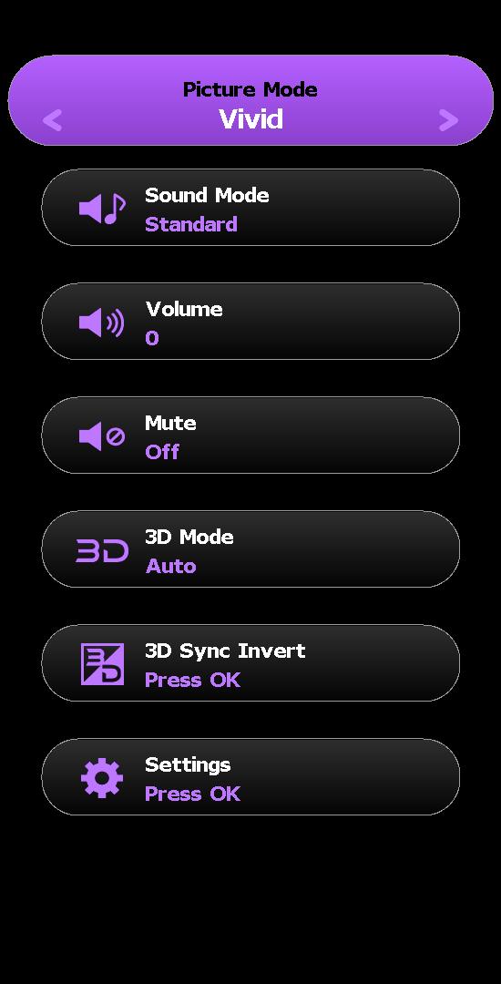 Menu Functions About the OSD Menus To let you make various adjustments or settings on the projector and the projected image, the projector is equipped with 2 types of multilingual