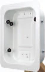 LR1A-B1 LR1A-S1 LR1A-W1 Recessed In-wall Box Features Quick Shims 16.75" w x 3.5" d x 17.5" h LRF118 up to 130 lbs. 59 kg 30" 50" 42.5 x 9 x 44.5 cm VM400 up to 100 lbs. 45.