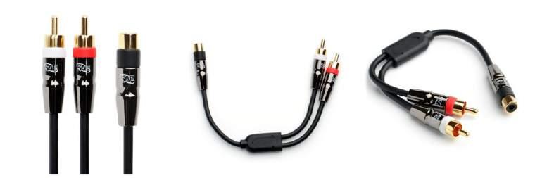 0mm -bare copper conductor, #53 copper braiding 2RCA Male to 2RCA Male Digital Audio Cable 6FT -Male/Male, gold plated connectors -black