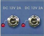 1mm In-Line Sockets (Centre Positive) DC Out 12V 4A 4 x 12V 4A DC Output via 2.