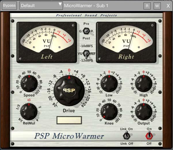 MicroWarmer PSP MicroWarmer PSP MicroWarmer is a high-quality digital simulation of an analog-style single band limiter/tape emulator.