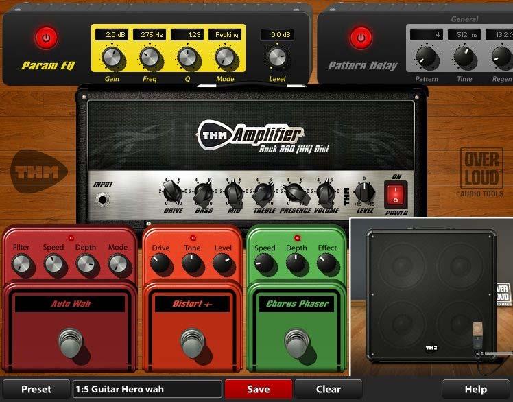 5 Overloud THM THM brings a complete guitar rig on your ipad. Build your dream effect chain choosing the modules from a gorgeous collection of the best vintage and contemporary instruments.
