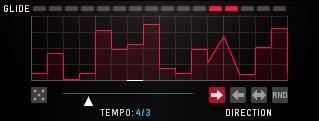 A sequencer with 16 steps generates a control curve. Tempo Speed of the Sequencer. It s always in sync with your song.