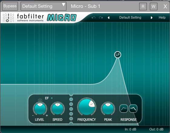 3 FabFilter Micro FabFilter Micro a lightweight filter and envelope follower FabFilter Micro is the ultimate lightweight filter plug-in, making the classic FabFilter sound