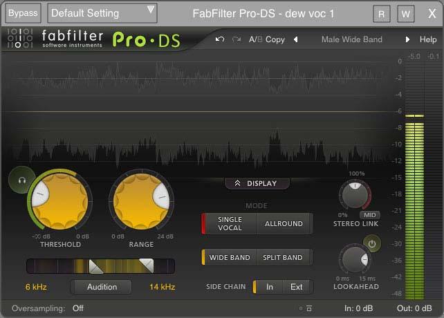Pro-DS Every mix or mastering engineer often has to deal with over-sibilant vocals.