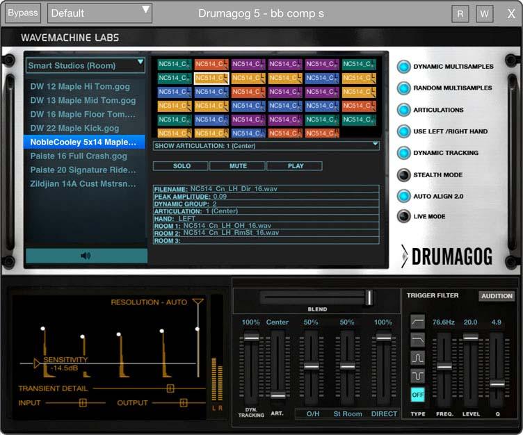 1 WaveMachine Labs Drumagog Drumagog 5 Real-time Drum Replacer What is Drumagog? Drumagog is a software plug-in which replaces acoustic drum tracks with your choice of other samples.