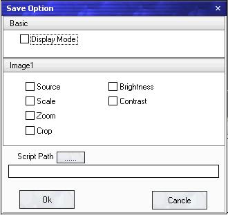 5. Communication Software Guideline Software Operation : Save script.