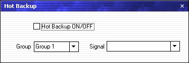 Choose ON to set the backup signal for BACKUP_1 to BACKUP_5.