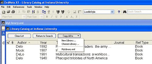 EndNote captures the bibliographic information along with the URL hyperlinks (web addresses) of the source. EndNote provides hundreds of connections to a variety of sources.