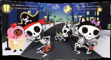 Jumping Jack Press Silly Skeletons pop-up book Join two Trick or Treaters and