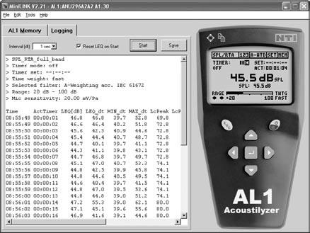 icon for direct copying of present screenshot To log online results, please: Select the requested measurement function at the test instrument Select the Logging screen in the MiniLINK PC Software