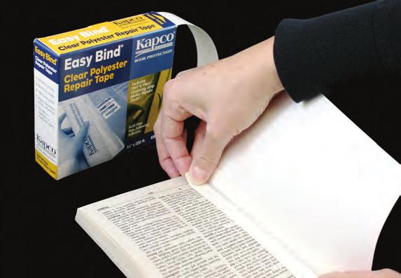 Sample Available in Book Protection Packet. BOOK JACKET ATTACHMENT TAPE EASY BIND All-Purpose Polyester Mending/Repair Tape.
