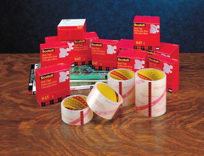 Easy Bind Tyvek Tape Width Length Per EBTY0 ¼ Sample Available in Book Protection Packet. WHITE EASY BIND TYVEK SCOTCH 3M 845 TAPE Transparent, Conformable Tape.