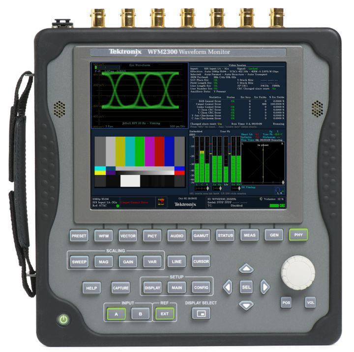 Multiformat, Multistandard Portable Waveform Monitor WFM2300 Datasheet The WFM2300 Portable Video Waveform Monitor provides an ideal solution for video installation and maintenance applications with