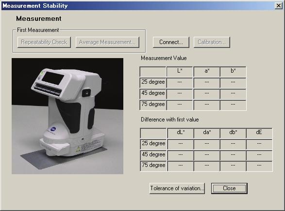 <Step 1> Checking measurement stability For user calibration to function effectively, it is necessary to conduct stable measurements by using a jig, by averaging measurements, or by some other method.
