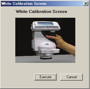 1-2. Perform calibration (as necessary) Press the the Calibration button on the Measurement Stability screen (Screen 1-1-1) to display the following dialog.