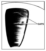 Figure 2-5. Example of windowed tape pack. Q-22. Tape winding errors can cause a deformed tape pack. What are four common types of tape pack deformation? Q-23.