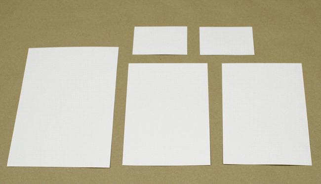 Paper in various sizes Type Depending on the type of publication you're creating, you might want to consider using something other than standard white paper.