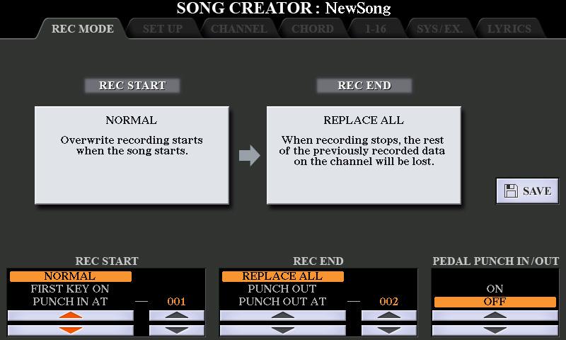 Creating/Editing Songs (Song Creator) The Owner s Manual covers how to create an original Song by recording your keyboard performance (called Realtime Recording ).