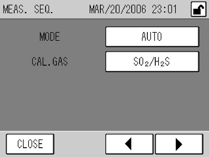 6 FUNCTIONALITIES 6.5.4 Measurement sequence setting Press the [MEAS. SEQUENCE] button on the MENU/SETTING screen. The MEAS. SEQ. screen will be displayed.
