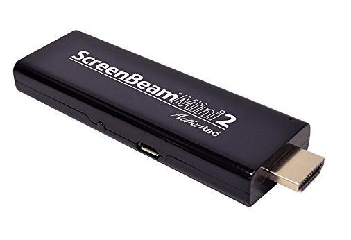 Hardware Requirements 1. The recommended hardware dongle for screen casting is the ScreenBeam Mini2 from ActionTec. It retails around $40-$60, and is available from Amazon.
