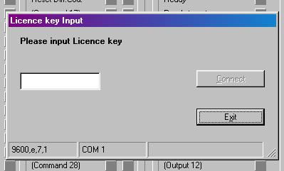 Finally you must input the license key: a.