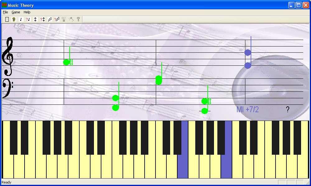 7 Intervals dictation This activity can be launched by GameIntervals Dictation or via the icon It is available only with synthesized sounds.