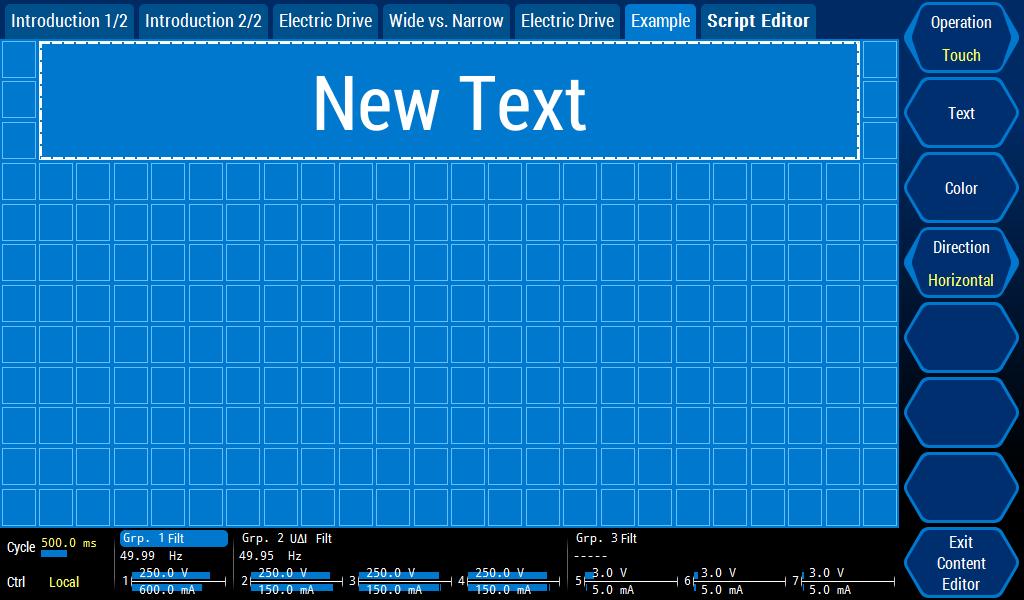Customize a Screen Set the title for the menu Leave the layout editor and to re-enter the content editor.