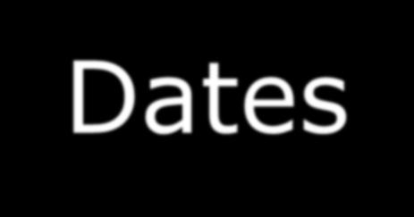 Dates 1600