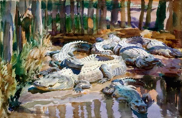 Practice Assessing the FORMAL Aspects of Art Objects Muddy Alligators (1917) John Singer Sargent Watercolour and graphite lines,