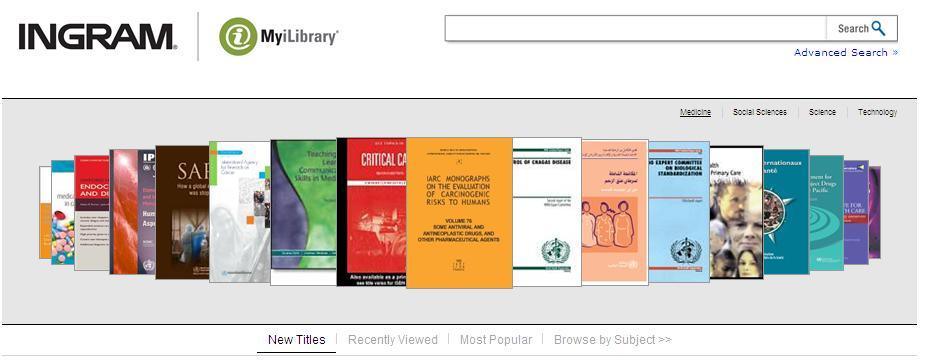 MyiLibrary MyiLibrary provides access to a collection of e-books purchased nationally for NHS staff.
