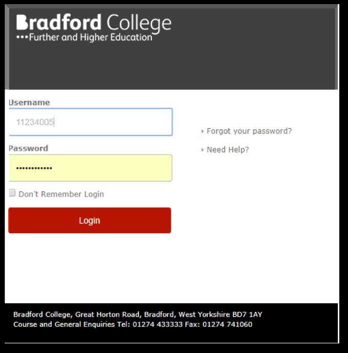 From the Library Catalogue click on the link Enter your College username and
