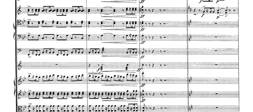 Massenet indicated in the score that the orchestra should rush through these