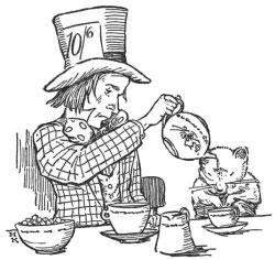 The Ten Minute Tutor - Read-a-long Video F-25 "The Dor-mouse has gone to sleep, once more," said the Hat-ter, so he poured some tea on the tip of its nose.