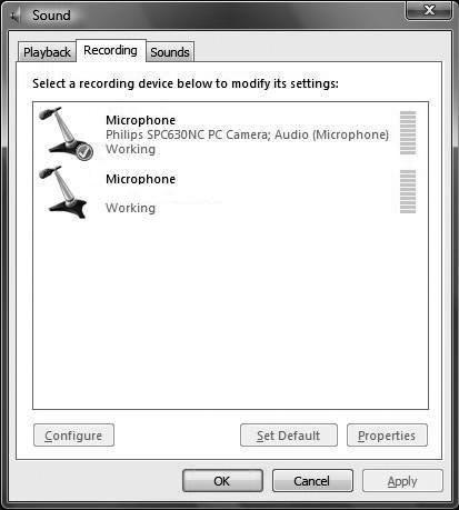 Frequently asked questions (FAQ) The microphone of my Philips WebCam or headset does not work (properly). What should I do?