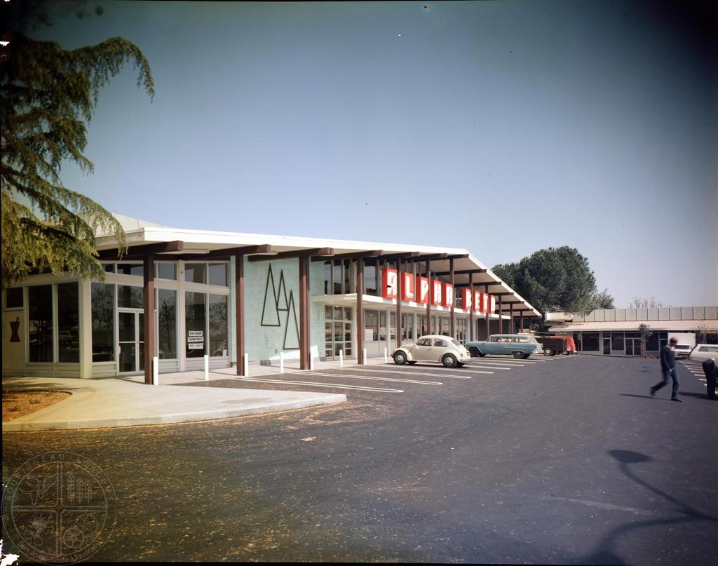 [68] Alpha Beta Grocery Store, c1968 - By the 1960s, neon was out and plastic was in.