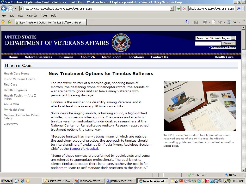 To Learn More about the PTM Protocol Created for VA