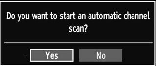 English - 10 - To select the Yes or No option, highlight the item by using or buttons and press OK button.