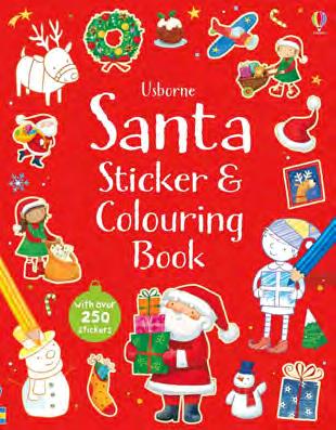 Santa Sticker And Colouring Book Sam Taplin Two books in one, this bumper activity book contains over 150 stickers as well as lots of colouring activities.