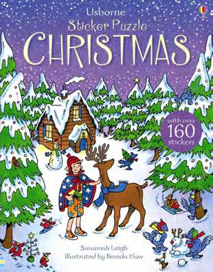 Sticker Puzzle Christmas Susannah Leigh A satisfyingly challenging puzzle adventure for young children with a picture puzzle to solve on every double page.