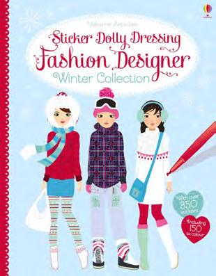 Sticker Dolly Dressing Fashion Designer Winter Collection Fiona Watt Design a range of winter outfits for the dolls with over 350 stickers, including 150 blank stickers to customize.