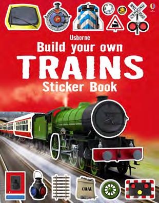 Build Your Own Trains Sticker Book Simon Tudhope A construction toy in sticker book form, with lots of different types of train to build using the stickers provided.